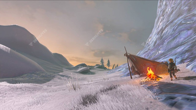 New The Legend of Zelda: Breath of the Wild screenshot features snowy landscape