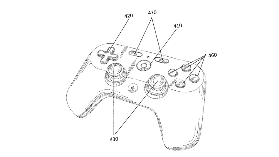 A rendition of the controller that is included in the patent