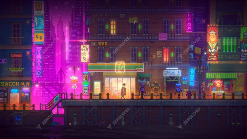 Indie cyberpunk pixel art game Tales of the Neon Sea makes its way to Kickstarter