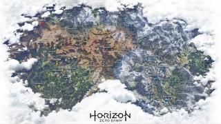 New artwork shows full Horizon Zero Dawn world map