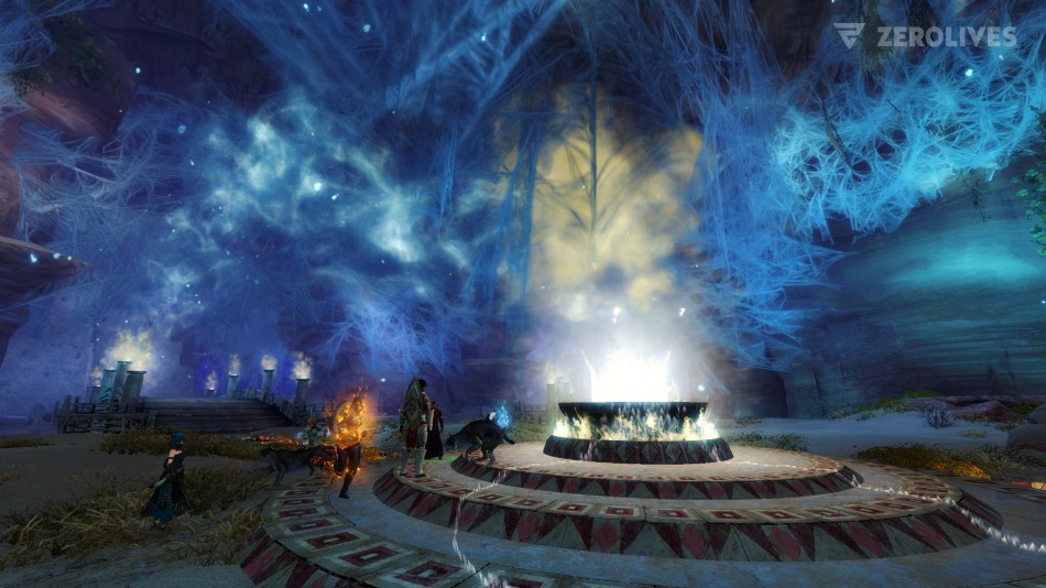 Lighting a fire in the new personal character instance Sun's Refuge