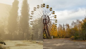 The abandoned Ferris Wheel in Pripyat, Ukraine. The infamous carnival ride was featured in games like Call of Duty: Modern Warfare, S.T.A.L.K.E.R. series, and now Chernobylite.